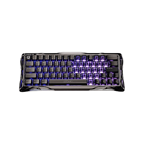 GravaStar Mercury V60 Pro - Teclado magnético para juegos 60% HE, tasa de sondeo real de 8 kHz, latencia de 0.125 ms, disparador rápido dinámico, actuación ajustable de 0.0002 in, marco de aluminio