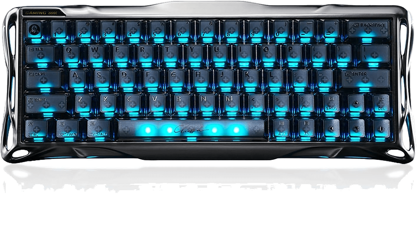 GravaStar Mercury V60 Pro - Teclado magnético para juegos 60% HE, tasa de sondeo real de 8 kHz, latencia de 0.125 ms, disparador rápido dinámico, actuación ajustable de 0.0002 in, marco de aluminio